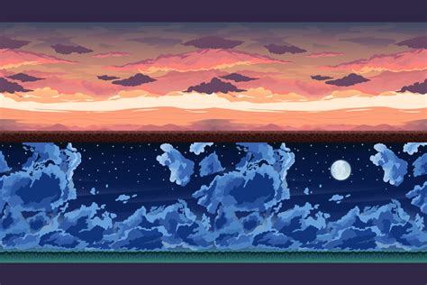 Sky 2d Game Backgrounds