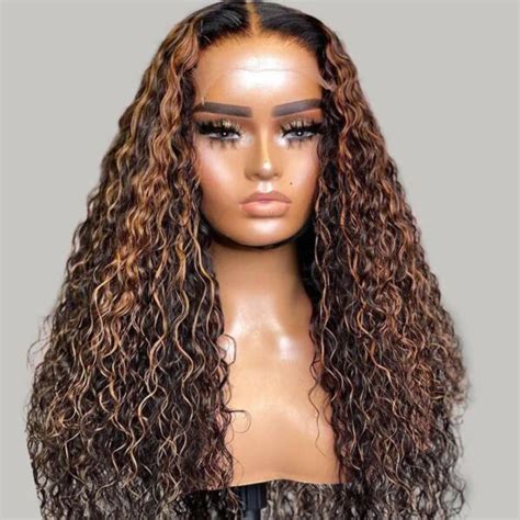 Highlight Water Wave X Hd Lace Front Wigs Tinashehair