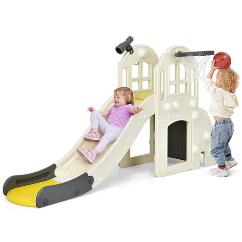 Buy Baby Joy 6 In 1 Slide For Kids Toddler Climber Slide Set With