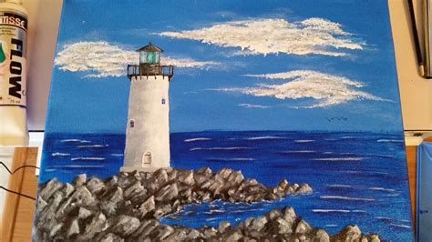 Lighthouse Acrylic Painting At Explore Collection