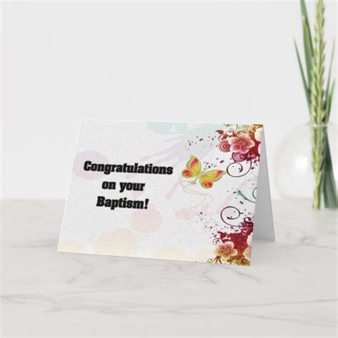 Congratulations On Your Baptism Card Zazzle
