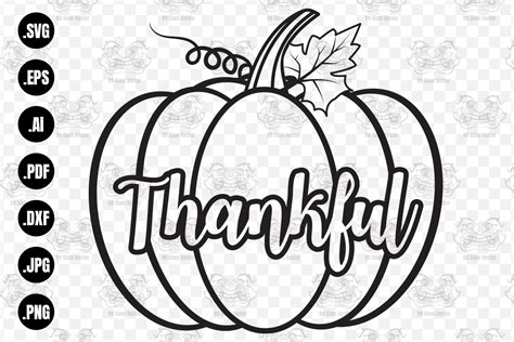 Download Thankful Svg - Pumpkin Svg, Thanksgiving (Graphic) by 99 ...
