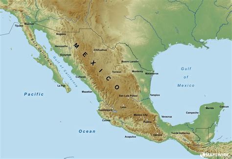 Free Mexico Geography Printable Pdf With Coloring Maps Free Maps Of