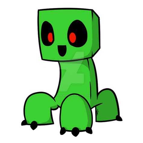 Chibi Creeper By Thesilverpie On Deviantart