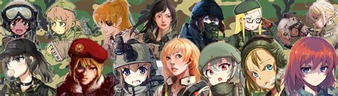 Waifu Warfare A Military Themed Anime Stylized Portrait Collection At