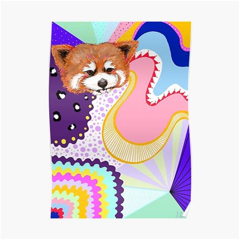Red Panda Poster For Sale By Red Frost Redbubble