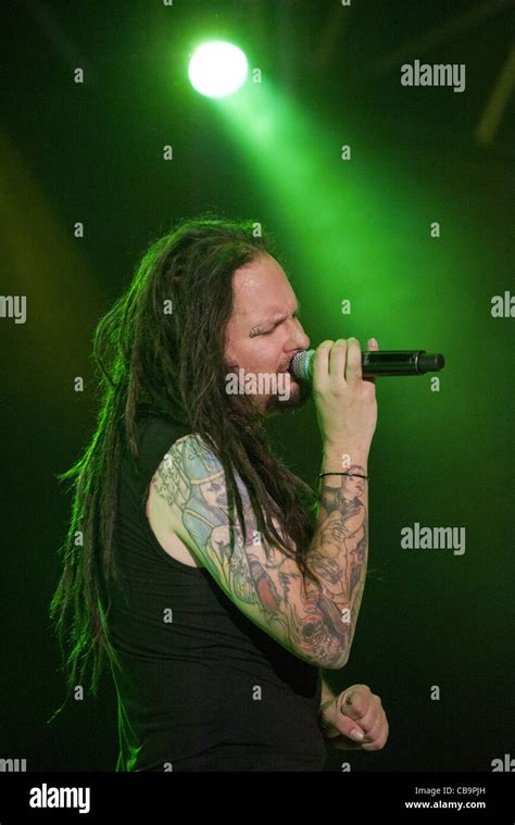 Jonathan Davis Of Korn Performs In Rome Stock Photo Alamy