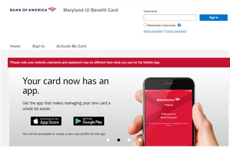 Check spelling or type a new query. prepaid.bankofamerica.com/mduidebitcard - Maryland Unemployment Card Login Guide