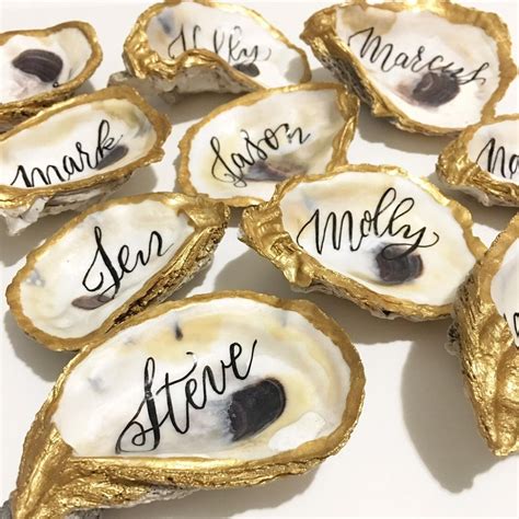 We did not find results for: Gold Foil Oyster Shell Place cards Oyster Shell with ...