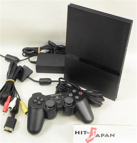 Ps2 Slim Console System Charcoal Black Scph 70000 Playstation 2 Ref