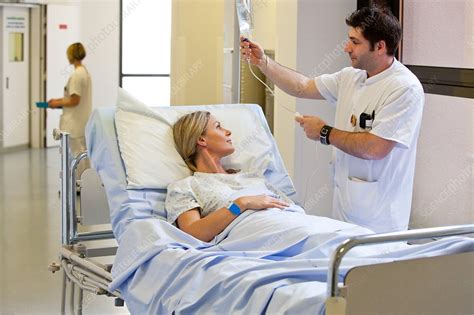 Woman In Hospital Stock Image C Science Photo Library