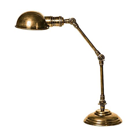Stamford Adjustable Desk Lamp Antique Brass Elpim59166ab