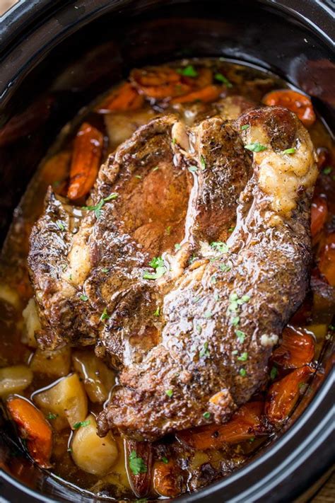 roast pot slow cooker dinner ultimate recipes gravy meat tender vegetables beef crock chuck crockpot perfect meal cooking oven easy