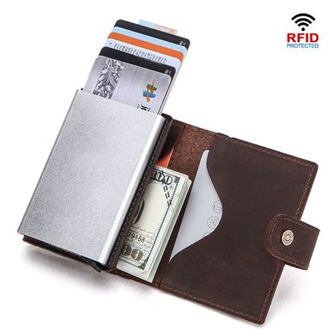 Leather Rfid Wallet With Slim Pop Up Card Holder Jewelry Addicts