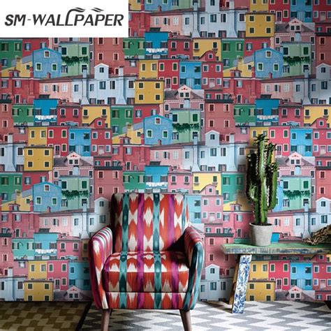 Wholesale Modern 3d House Design Pvc Vinyl Waterproof Wallpaper For