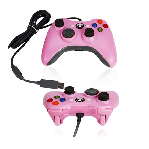 New Usb Wired Xbox360 Game Controller For Microsoft Xbox 360 Pink Ebay
