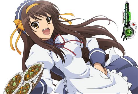 Suzumiya Haruhi No Yuuutsusuzumiya Haruhi Hyper Mega Cute Maid Render
