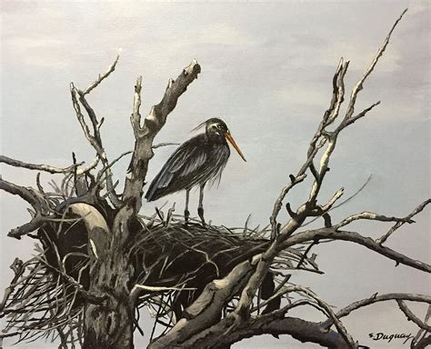 Great Blue Heron Painting By Sharon Duguay Fine Art America