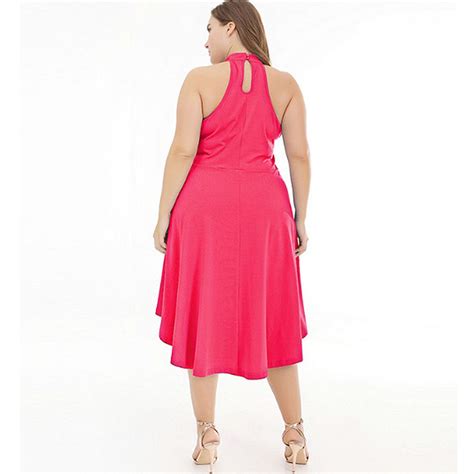 Whether you are in office, home or special occasion, you always can find whatever you want on rosewholesale.com. Sexy Halter Knee Length Party High Low Plus Size Cocktail ...