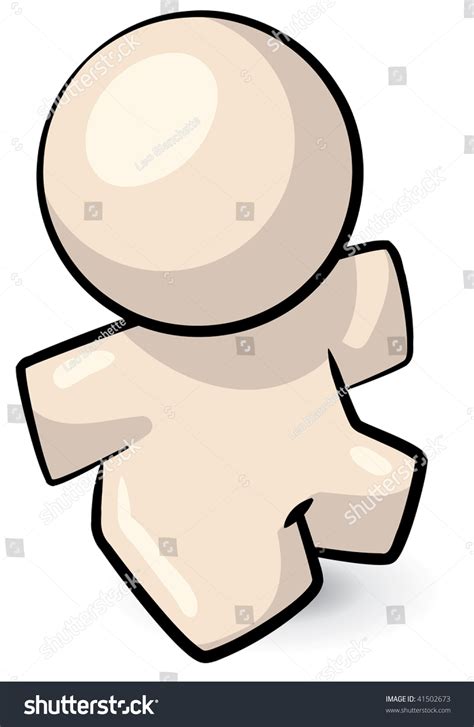A Cute Cartoon Person Naked Stock Vector Illustration 41502673