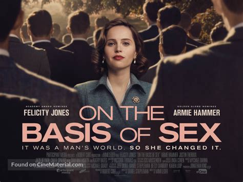 on the basis of sex 2018 british movie poster
