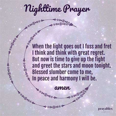 Prayer Nighttime Prayer Prayables