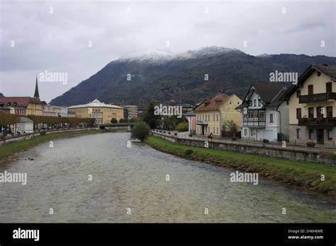 Traun River In Bad Ischl Stock Photo Alamy