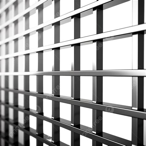 Close Up Iron Bars Or Metal Grating On Window Or Prison Cell 3d