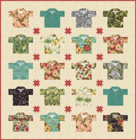 Sunshine Quilt Kit Hawaiian Shirts Moda Fabric Etsy With Images