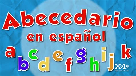 Abecedario En Español Para Niños Youtube