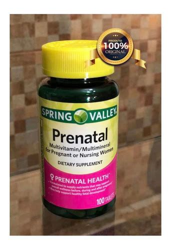 Prenatal Spring Valley Multivitamina Multimineral Original Frete Grátis