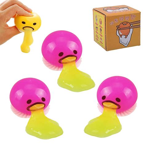 Linnlonn The Puking Ball Vomiting Egg Yolkpuking Egg Yolk Stress Ball