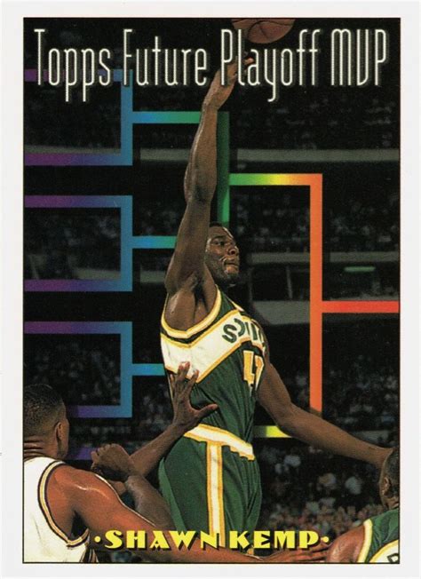 Shawn kemp nba hoops rookie card. 1994 Topps Shawn Kemp #202 Basketball Card Seattle Supersonics (MT Condition) # ...