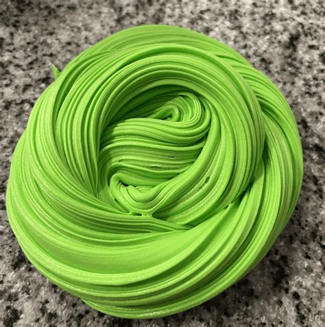 6 Oz Vibrant Neon Yellow Putty Slime Butter Slime Fluffy Slime