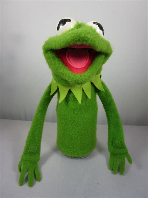 Kermit The Frog Hand Puppet Vintage Fisher Price Jim Henson Muppet Show