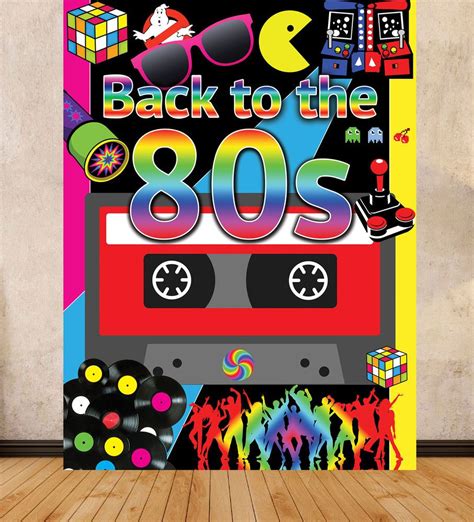 My incredible husband always turns it into a celebration that lasts all week and makes sure i feel special and loved. 80's THEME PARTY BACKGROUND BACKDROP LARGE PRINT 1.5m x 2m ...