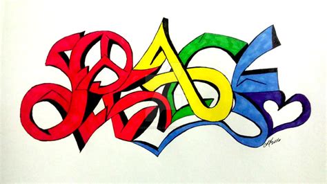 Peace Graffiti By Darkbeergal On Deviantart
