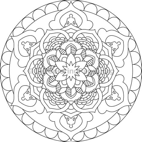 And also contribute to improving mood, energize and relieve stress. Mandala Coloring Pages #18 - GetColoringPages.org