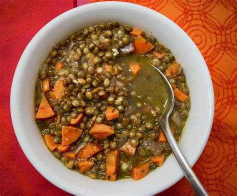 French Green Lentil Soup With Carrots And Thyme Springhouse Turtle
