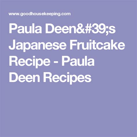 They're paula deen cookie/cupcake stencils! Paula Deen Recipe: Grandmomma Paul's Japanese Fruitcake | Dessert recipes, Paula deen, Desserts