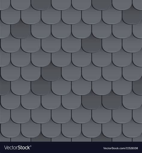 Shingles Roof Seamless Pattern Royalty Free Vector Image