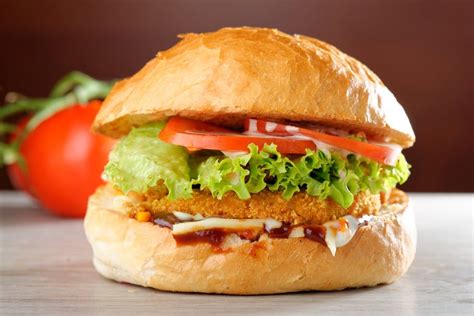 Lightly grease with non stick spray. Recipe This | Copycat KFC Zinger Chicken Burger In The ...