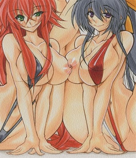 Rule 34 Akeno Himejima Bikini Female High School Dxd Rias Gremory Seductive Tagme 1115240