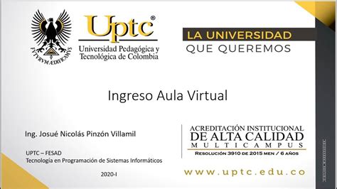Ingresar Correo Aula Virtual UPTC 2024 OFICIAL