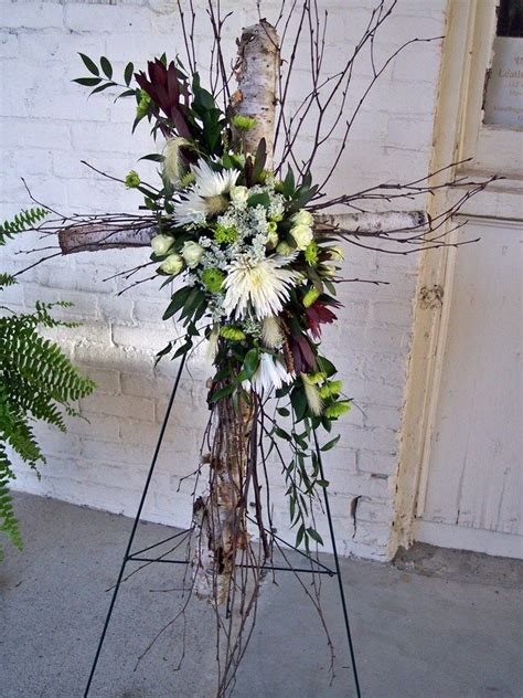 Rustic Cross Funeral Floral Arrangements Funeral Floral Funeral