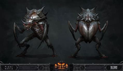 Scarab Demon Concept Art From Diablo Ii Resurrected Creature Concept