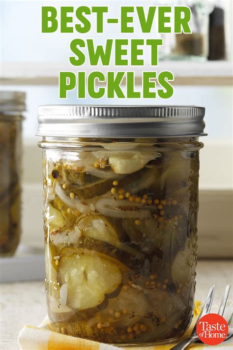 Best Ever Sweet Pickles Sweet Pickles Homemade Sweet Pickles Recipe