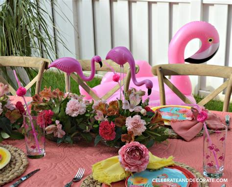 Target/kitchen & dining/kitchen & table linens/flamingo : Fun Flamingo Tablescape | Flamingo party, Flamingo decor ...