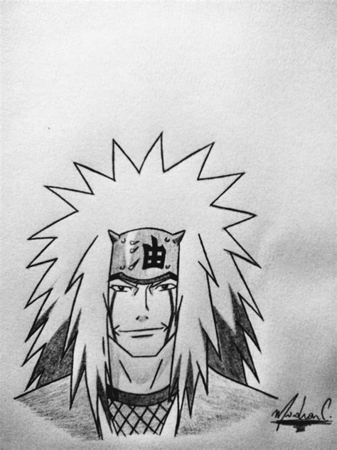 Jiraya From Naruto Naruto Sketch Drawing Naruto Drawings Naruto Art