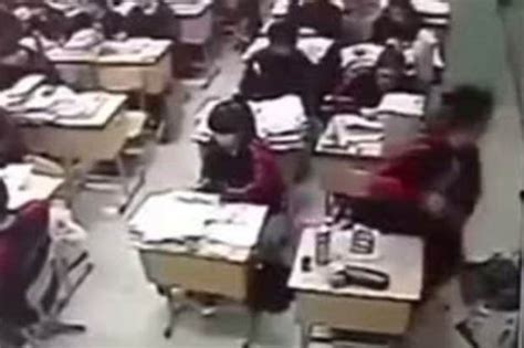 Video The Shocking Moment A Chinese Student Leaps To His Death During